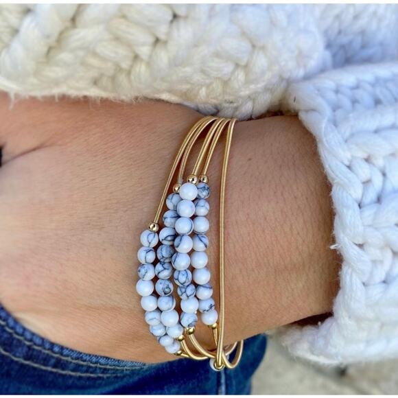 RETAIL $45 Kinsley Armelle Metallic Collection Pepper Bracelet*GORGEOUS*NEW - Picture 2 of 2